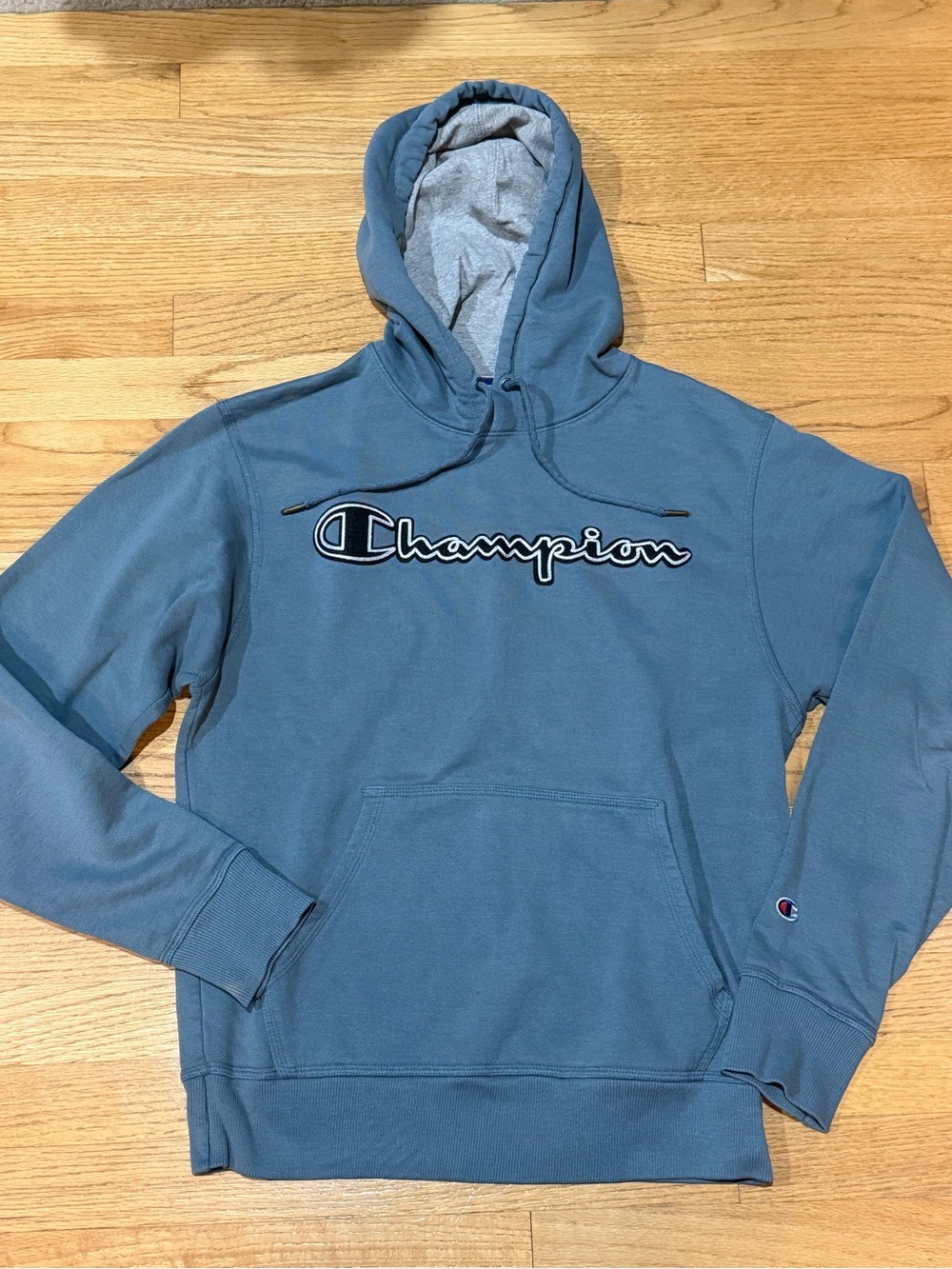 Champion Blue Pullover Hoodie - Classic Logo adult size S